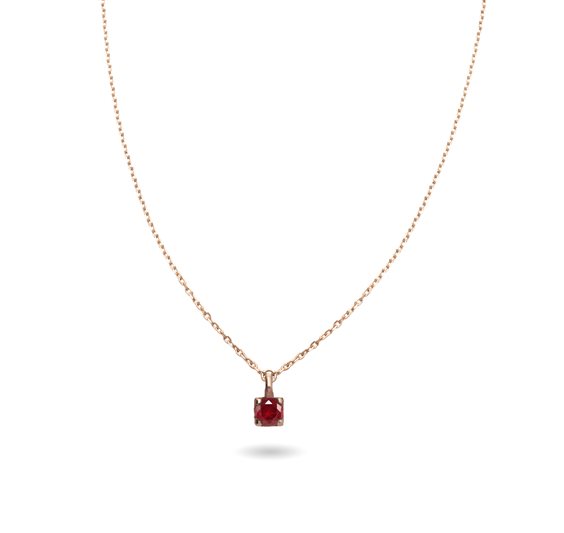 Collana Rubinia Donna in Oro giallo Rubino 0.08 Ct CA267RRRB-42-0.08 - CA267RRRB-42-0.08